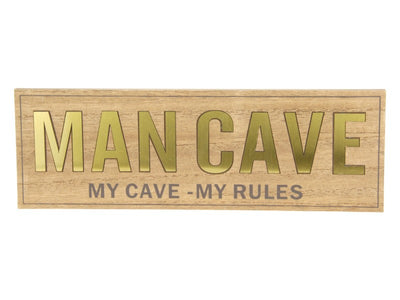 Mancave Plaque Gold