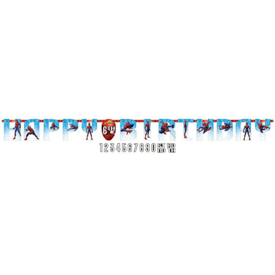 Spider-Man Webbed Wonder Jumbo Add-A-Age Letter Banner