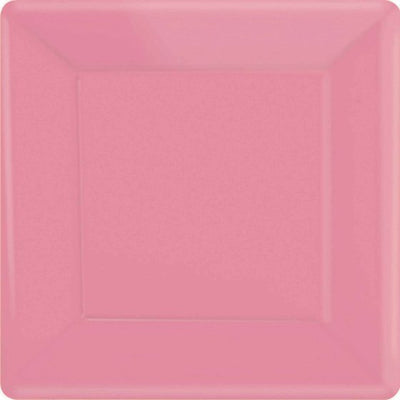 Paper Plates 26cm Square - New Pink