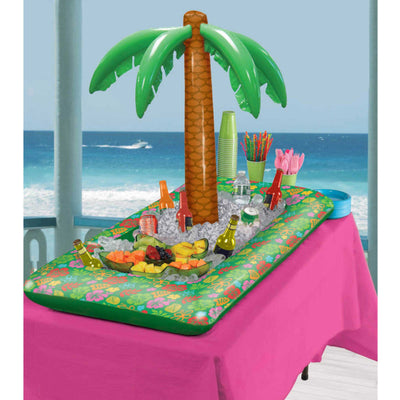Summer Luau Inflatable Palm Treev Buffet Cooler
