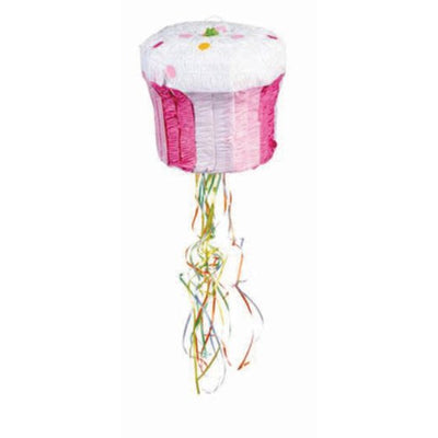 Pink Cupcake 3D Shape Pinata