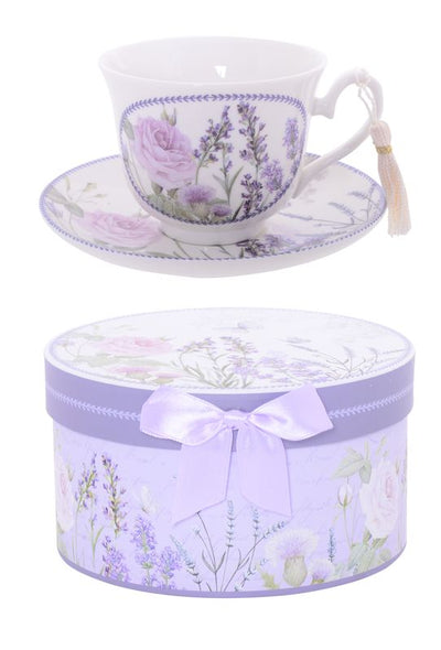 Lavender Rose Cup & Saucer