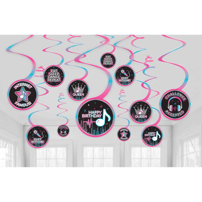 Internet Famous Birthday Spiral Swirls Hanging Decoration