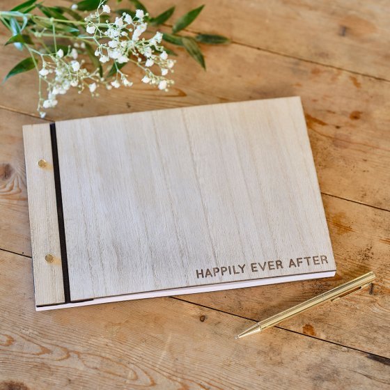 Wedding Wooden Guest Book