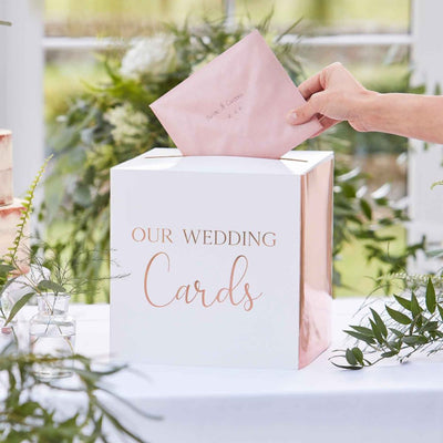 Botanical Wedding Card Box (Rose)