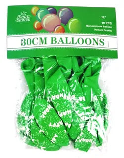 30' Happy Birthday Balloons (10PCS)