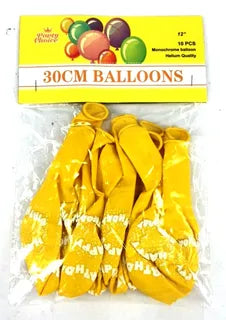 30' Happy Birthday Balloons (10PCS)