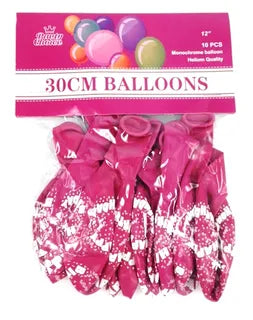 30' Happy Birthday Balloons (10PCS)