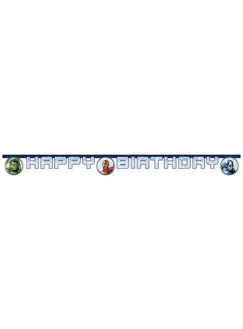 The Avengers “Happy Birthday” Banner